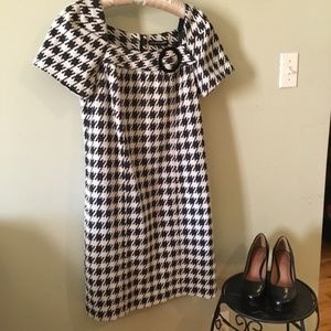 Chris McLaughlin Houndstooth Sheath Dress, 8